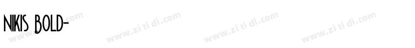 Nikis Bold字体转换